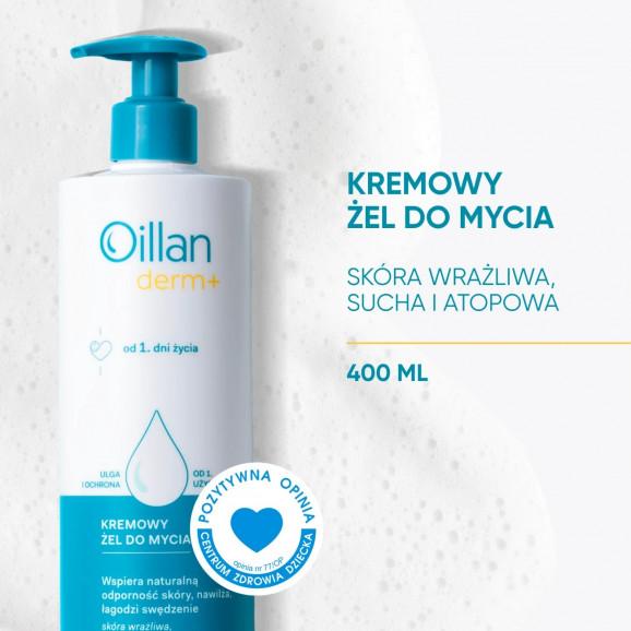 Oillan Derm+ Kremowy żel do mycia od 1 dnia życia (400 ml) - zdjęcie produktu