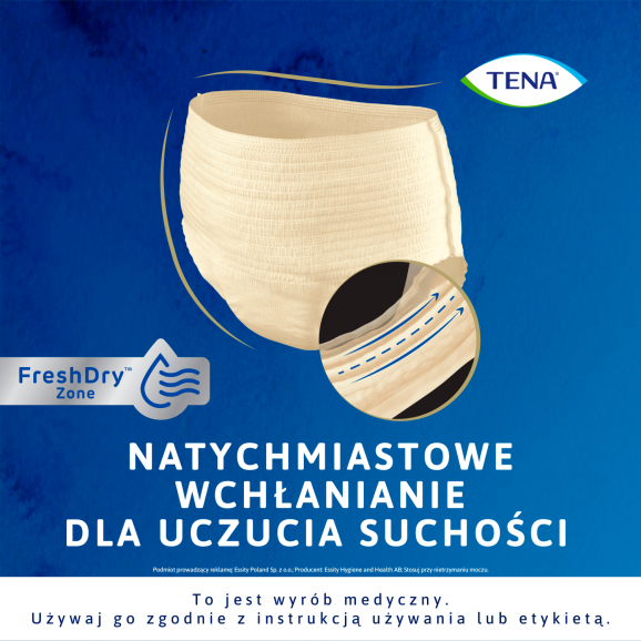 TENA Lady Pants Plus Creme – bielizna chłonna, rozmiar M (9 sztuk) TENA Lady Pants Plus Creme – bielizna chłonna, rozmiar M (9 sztuk) - zdjęcie produktu