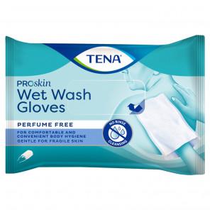 TENA Wet Wash Gloves – nawilżane myjki jednorazowe do ciała (8 szt.) - zdjęcie produktu