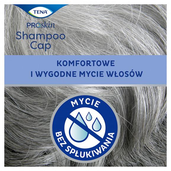 TENA Proskin Shampoo Cap – czepek do mycia włosów (1 sztuka) TENA Proskin Shampoo Cap – czepek do mycia włosów (1 sztuka) - zdjęcie produktu