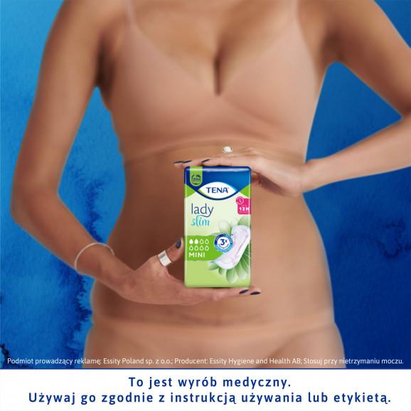 TENA Lady Slim Mini – wkładki urologiczne (10 sztuk) - zdjęcie produktu