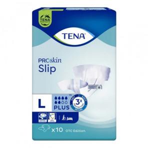 TENA ProSkin Slip Plus – pieluchomajtki dla dorosłych, rozmiar L (10 sztuk) - zdjęcie produktu