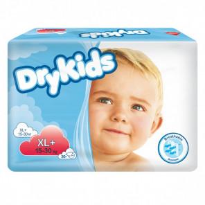 TENA Dry Kids XL+ Pieluchomajtki dla dzieci, 15-30 kg, 30 sztuk - zdjęcie produktu
