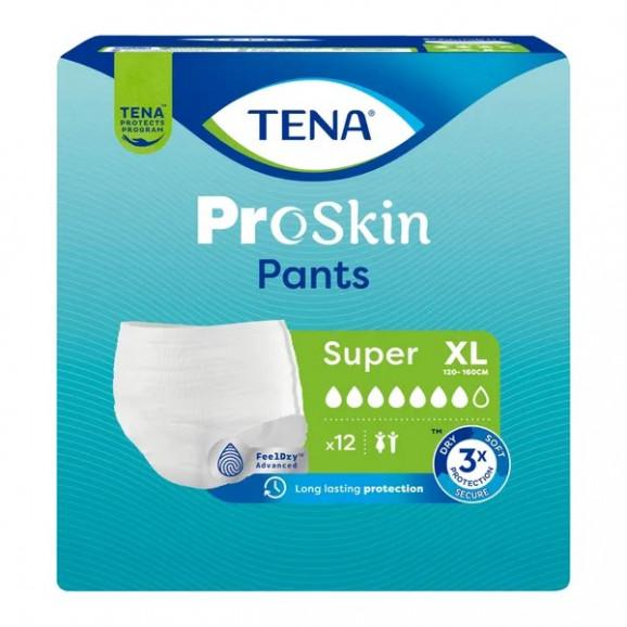 TENA ProSkin Pants Super – majtki chłonne, rozmiar XL (12 sztuk) - zdjęcie produktu