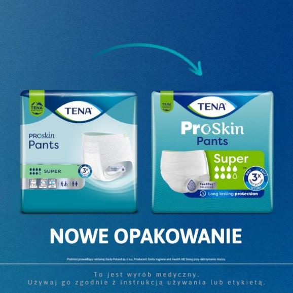 TENA ProSkin Pants Super – majtki chłonne, rozmiar XL (12 sztuk) - zdjęcie produktu
