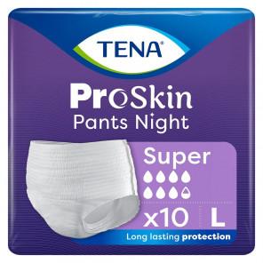 TENA ProSkin Pants Night Super – majtki chłonne, rozmiar L (10 sztuk) - zdjęcie produktu