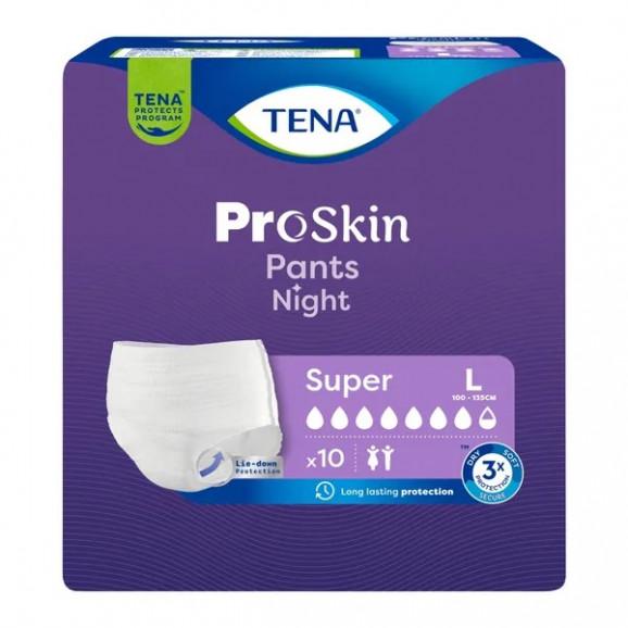 TENA ProSkin Pants Night Super – majtki chłonne, rozmiar L (10 sztuk) - zdjęcie produktu