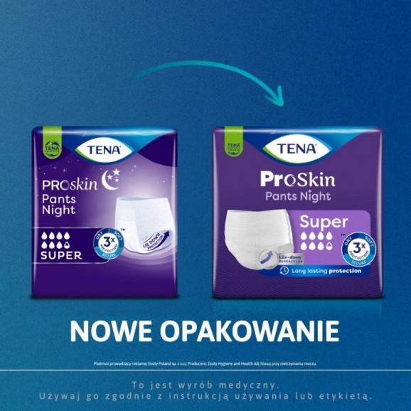TENA ProSkin Pants Night Super – majtki chłonne, rozmiar L (10 sztuk) - zdjęcie produktu