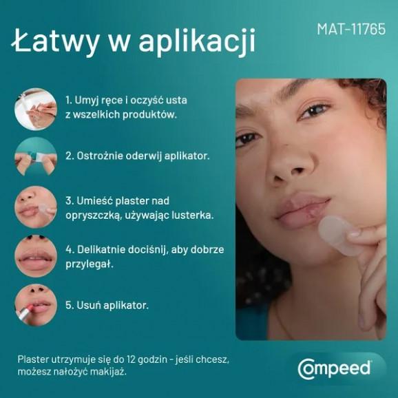 Compeed dyskretne plastry lecznicze na opryszczkę (15 sztuk) - zdjęcie produktu