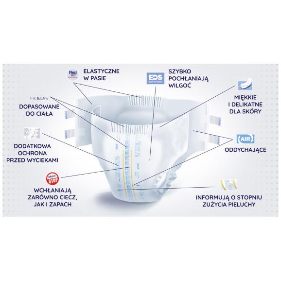 Seni Super Trio - pieluchomajtki dla dorosłych zapinane na rzepy, rozmiar L (10 sztuk) - zdjęcie produktu