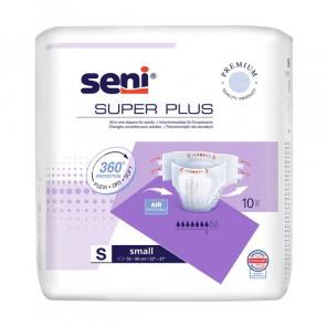 Seni Super Plus - pieluchomajtki dla dorosłych zapinane na rzepy, rozmiar S (10 sztuk) - zdjęcie produktu