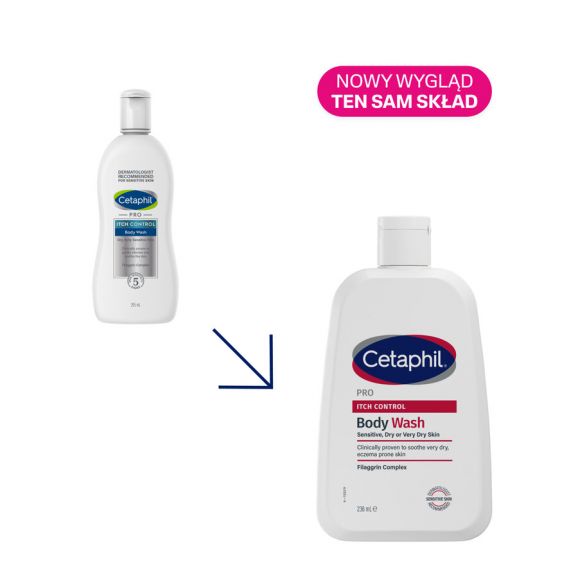Cetaphil PRO Itch Control, emulsja do mycia ciała, 295 ml Cetaphil PRO Itch Control, emulsja do mycia ciała, 295 ml - zdjęcie produktu