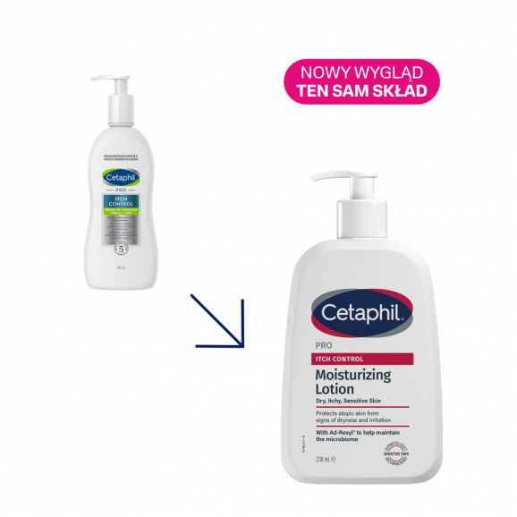 Cetaphil Pro Itch Control, balsam do twarzy i ciała, dla niemowląt i dzieci, 295 ml - zdjęcie produktu