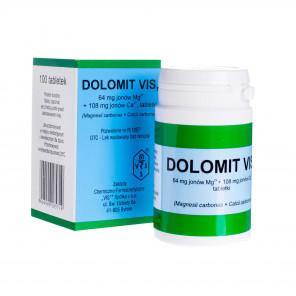 Dolomit VIS 64 mg Mg + 108 mg Ca – tabletki (100 sztuk) - zdjęcie produktu