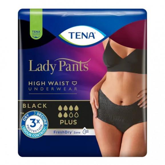 TENA Lady Pants Plus Black - bielizna chłonna, rozmiar M (30 sztuk) - zdjęcie produktu