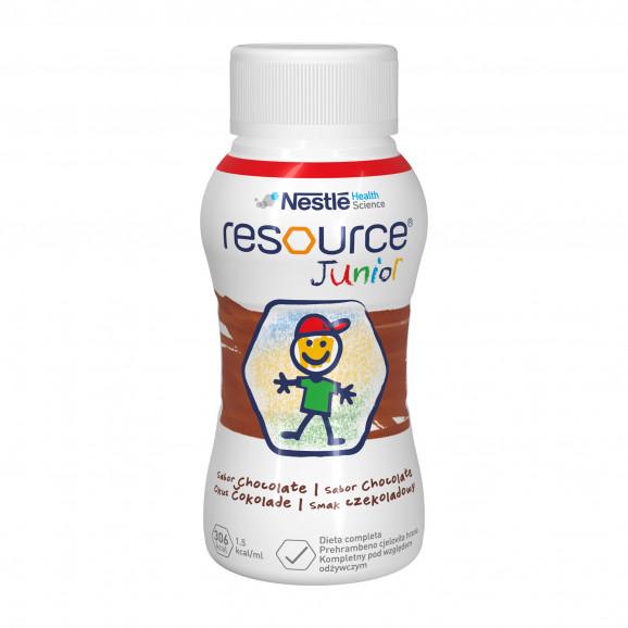 Resource Junior smak czekoladowy – preparat odżywczy dla dzieci powyżej 1 roku (4 x 200 ml) Resource Junior smak czekoladowy – preparat odżywczy dla dzieci powyżej 1 roku (4 x 200 ml) - zdjęcie produktu