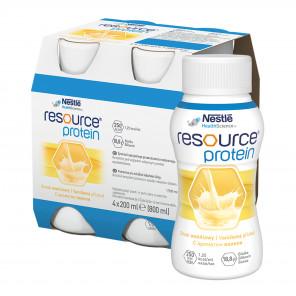 Nestle Resource Protein Wanilia – żywność specjalnego przeznaczenia medycznego (4 x 200 ml) - zdjęcie produktu