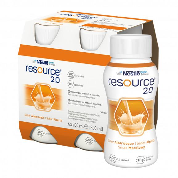 Nestle Resource 2.0 smak morelowy – żywność specjalnego przeznaczenia medycznego (4 x 200 ml) Nestle Resource 2.0 smak morelowy – żywność specjalnego przeznaczenia medycznego (4 x 200 ml) - zdjęcie produktu