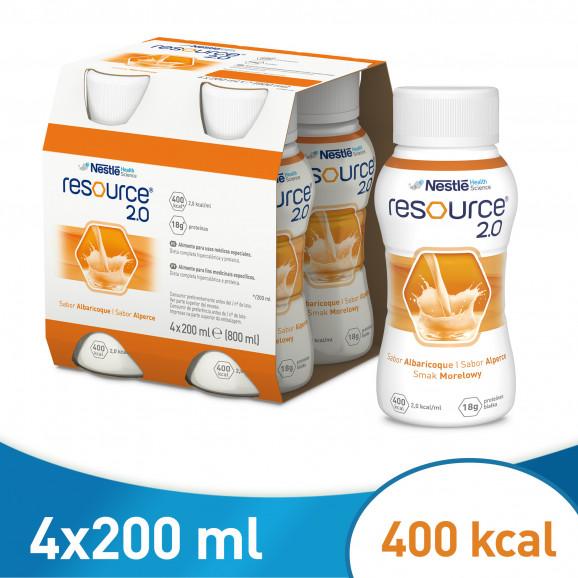 Nestle Resource 2.0 smak morelowy – żywność specjalnego przeznaczenia medycznego (4 x 200 ml) Nestle Resource 2.0 smak morelowy – żywność specjalnego przeznaczenia medycznego (4 x 200 ml) - zdjęcie produktu
