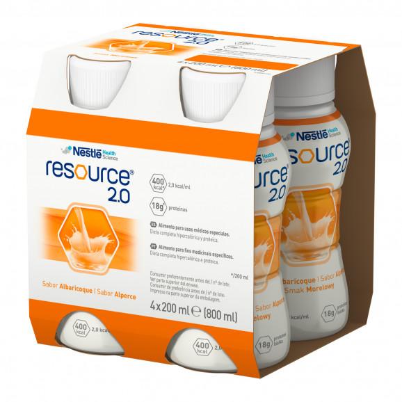 Nestle Resource 2.0 smak morelowy – żywność specjalnego przeznaczenia medycznego (4 x 200 ml) Nestle Resource 2.0 smak morelowy – żywność specjalnego przeznaczenia medycznego (4 x 200 ml) - zdjęcie produktu