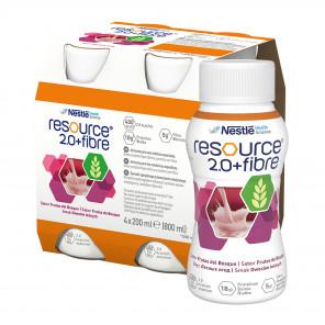 Nestle Resource 2.0+Fibre – preparat odżywczy o smaku owoców leśnych (4 x 200 ml) - zdjęcie produktu