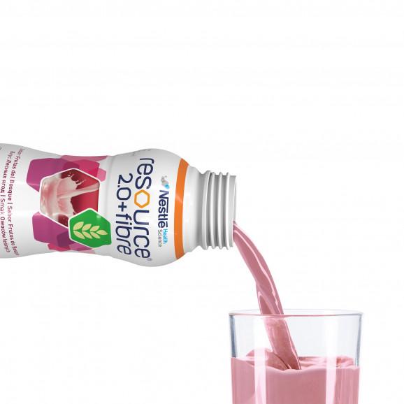 Nestle Resource 2.0+Fibre – preparat odżywczy o smaku owoców leśnych (4 x 200 ml) - zdjęcie produktu