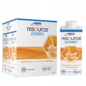 Nestle Resource Protein smak morela - dietetyczny środek spożywczy w płynie (4x200 ml) - zdjęcie produktu