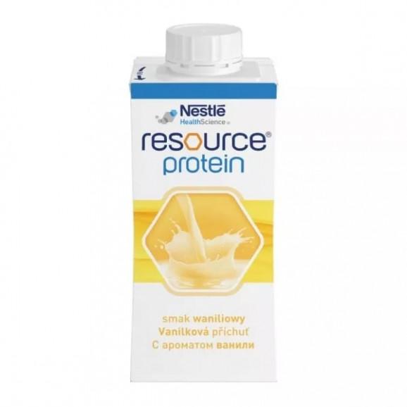 Nestle Resource Protein smak waniliowy – dietetyczny środek spożywczy w płynie (4 x 200 ml) Nestle Resource Protein smak waniliowy – dietetyczny środek spożywczy w płynie (4 x 200 ml) - zdjęcie produktu