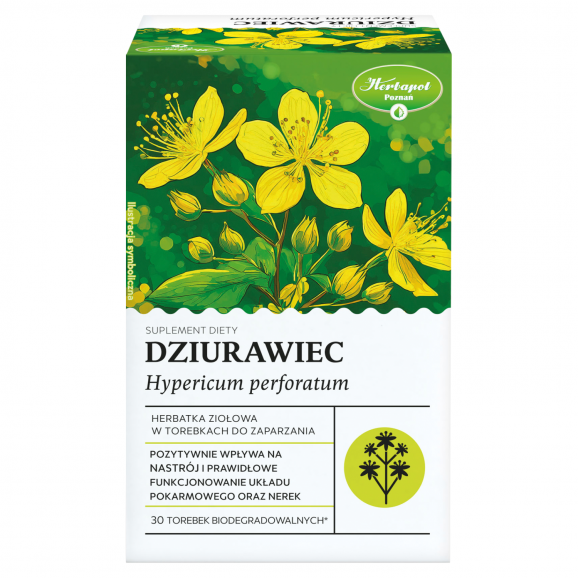 Herbapol Dziurawiec, herbatka ziołowa w torebkach do zaparzania (30 torebek) - zdjęcie produktu
