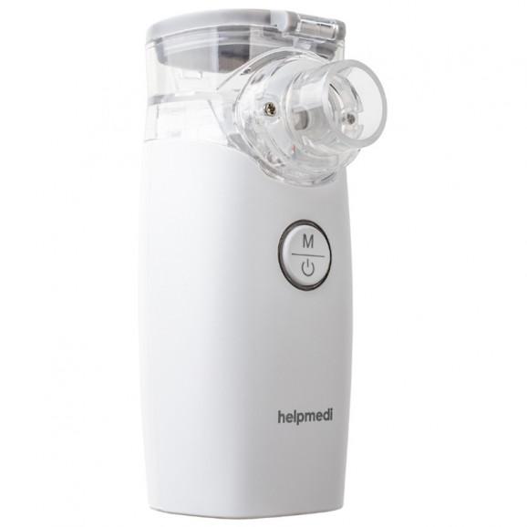 HelpMedi Nebucare Secure+ nebulizator siateczkowy NE-M01L + roztwór soli fizjologiczny NaCl 0,9%, 5 ml x 40 ampułek - zdjęcie produktu