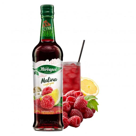 Herbapol Malina z cytryną - suplement diety (420 ml) - zdjęcie produktu