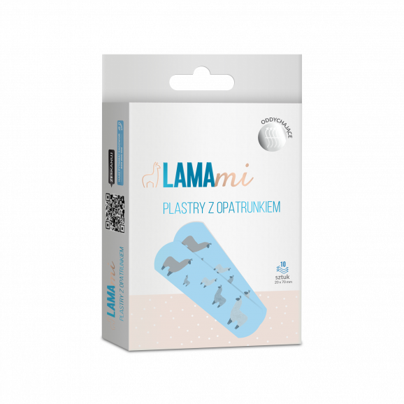 LAMAmi Plastry z opatrunkiem dla dzieci (10 sztuk) LAMAmi Plastry z opatrunkiem dla dzieci (10 sztuk) - zdjęcie produktu