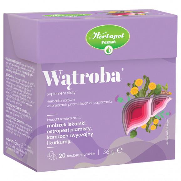 Herbapol Wątroba herbata ziołowa do zaparzania - 20 torebek Herbapol Wątroba herbata ziołowa do zaparzania - 20 torebek - zdjęcie produktu