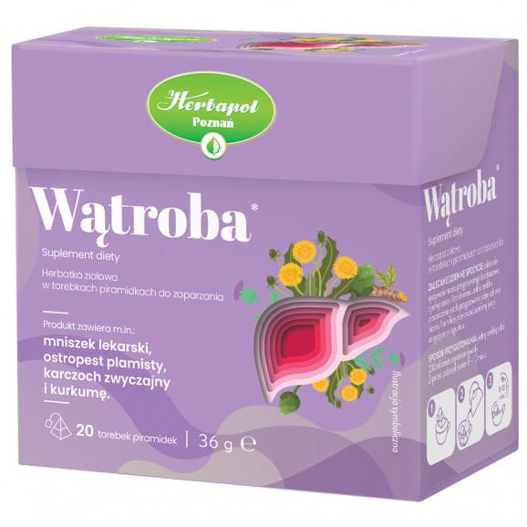 Herbapol Wątroba herbata ziołowa do zaparzania - 20 torebek Herbapol Wątroba herbata ziołowa do zaparzania - 20 torebek - zdjęcie produktu