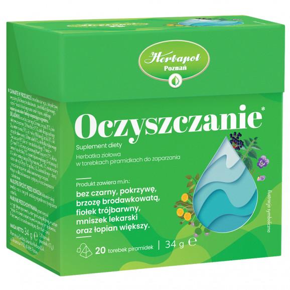Herbapol Oczyszczanie Herbata do zaparzania - suplement diety (20 torebek) - zdjęcie produktu