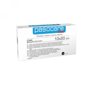 Plaster opatrunkowy jałowy Pasocare Med 10 cm x 20 cm, (25 sztuk) - zdjęcie produktu