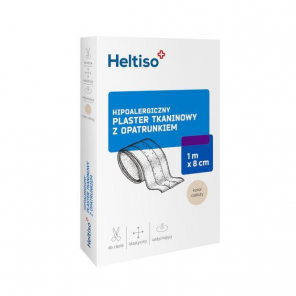 Heltiso Hipoalergiczny plaster tkaninowy z opatrunkiem (1m x 8cm) - zdjęcie produktu