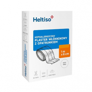 Heltiso Hipoalergiczny plaster włókninowy z opatrunkiem (1m x 6 cm) - zdjęcie produktu