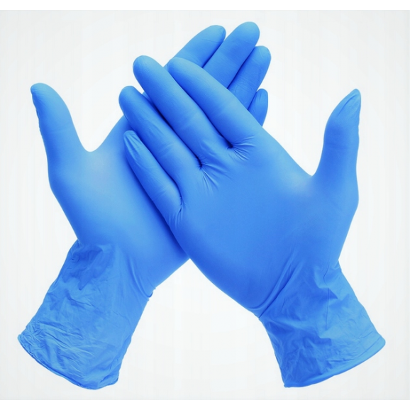Heltiso Rękawice diagnostyczne nitrylowe, bezpudrowe, niebieskie, rozmiar S/7 (100 sztuk) Heltiso Rękawice diagnostyczne nitrylowe, bezpudrowe, niebieskie, rozmiar S/7 (100 sztuk) - zdjęcie produktu