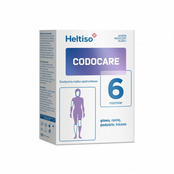 Heltiso Codocare elastyczna siatka opatrunkowa, rozmiar 6 (100 cm) 1 sztuka Heltiso Codocare elastyczna siatka opatrunkowa, rozmiar 6 (100 cm) 1 sztuka - zdjęcie produktu