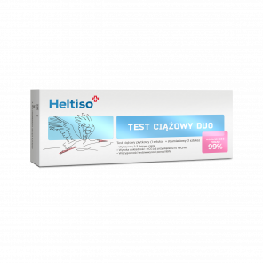 Heltiso Test ciążowy Duo - płytkowy (1 sztuka) + strumieniowy (1 sztuka) - zdjęcie produktu
