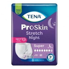 TENA ProSkin Stretch Night Super – pieluchomajtki na noc, rozmiar L, 10 szt. - zdjęcie produktu