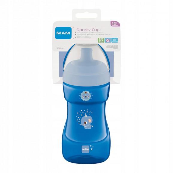 MAM Kubek niekapek 12m+ Sports Cup 330 ml - kolor niebieski - zdjęcie produktu