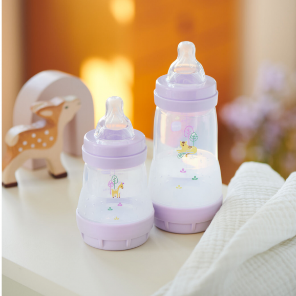 MAM Butelka antykolkowa Perfect Start 4m+ 320 ml Planet Love Girl - zdjęcie produktu