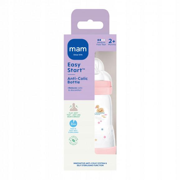 MAM Butelka antykolkowa Perfect Start 2m+ 260 ml Sealife Girl - zdjęcie produktu