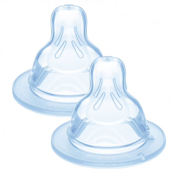 MAM Smoczek silikonowy do butelki SkinSoft 0m+ rozmiar 1 (2 sztuki) - zdjęcie produktu