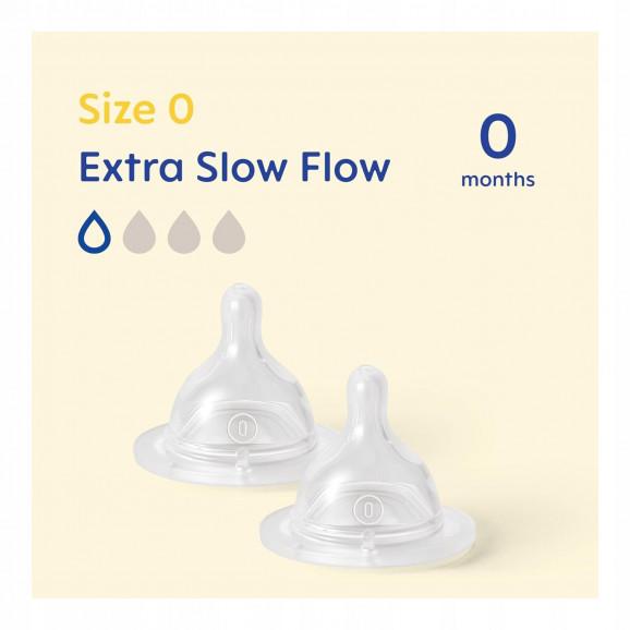 MAM Smoczek silikonowy do butelki SkinSoft 0m rozmiar 0 (2 sztuki) - zdjęcie produktu