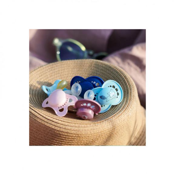 MAM Original Smoczek uspokajający, silikonowy, ortodontyczny 6m+ Planet Love Girl, 2 sztuki MAM Original Smoczek uspokajający, silikonowy, ortodontyczny 6m+ Planet Love Girl, 2 sztuki - zdjęcie produktu