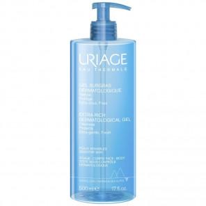 Uriage Eau Thermale, dermatologiczny żel do mycia twarzy i ciała, skóra wrażliwa i podrażniona (500 ml) - zdjęcie produktu