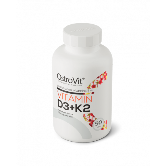OstroVit D3 1000 IU + K2 MK-7 suplement diety (90 tabletek) - zdjęcie produktu